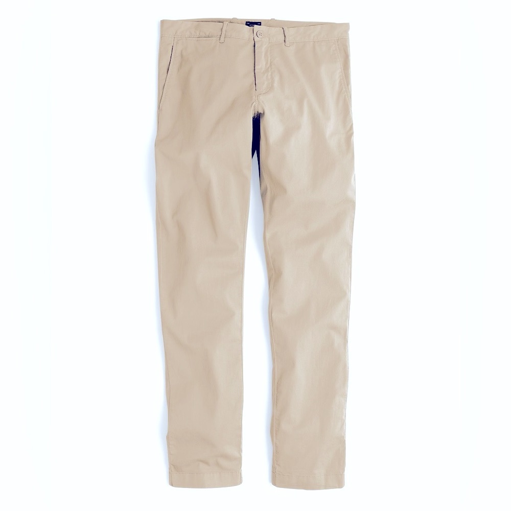 J. Crew 484 Urban Slim-fit lightweight Khaki/Tan stretch chino Pants 32Wx30L